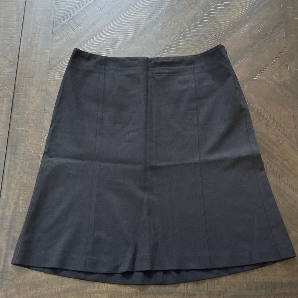 Theory Black Knee Length Skirt